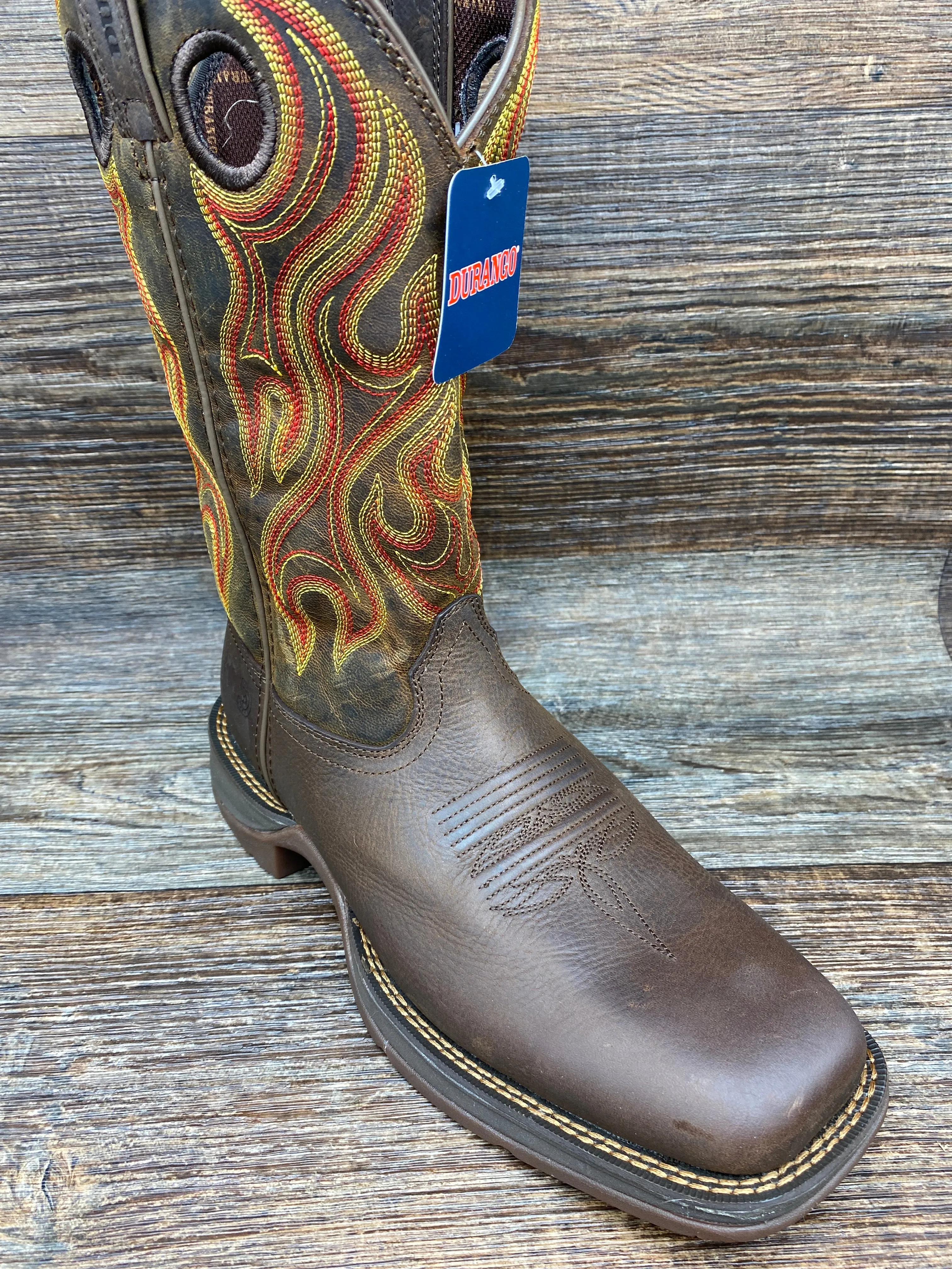 ddb0317 Men's Rebel Square Toe Western/Work Boot by Durango