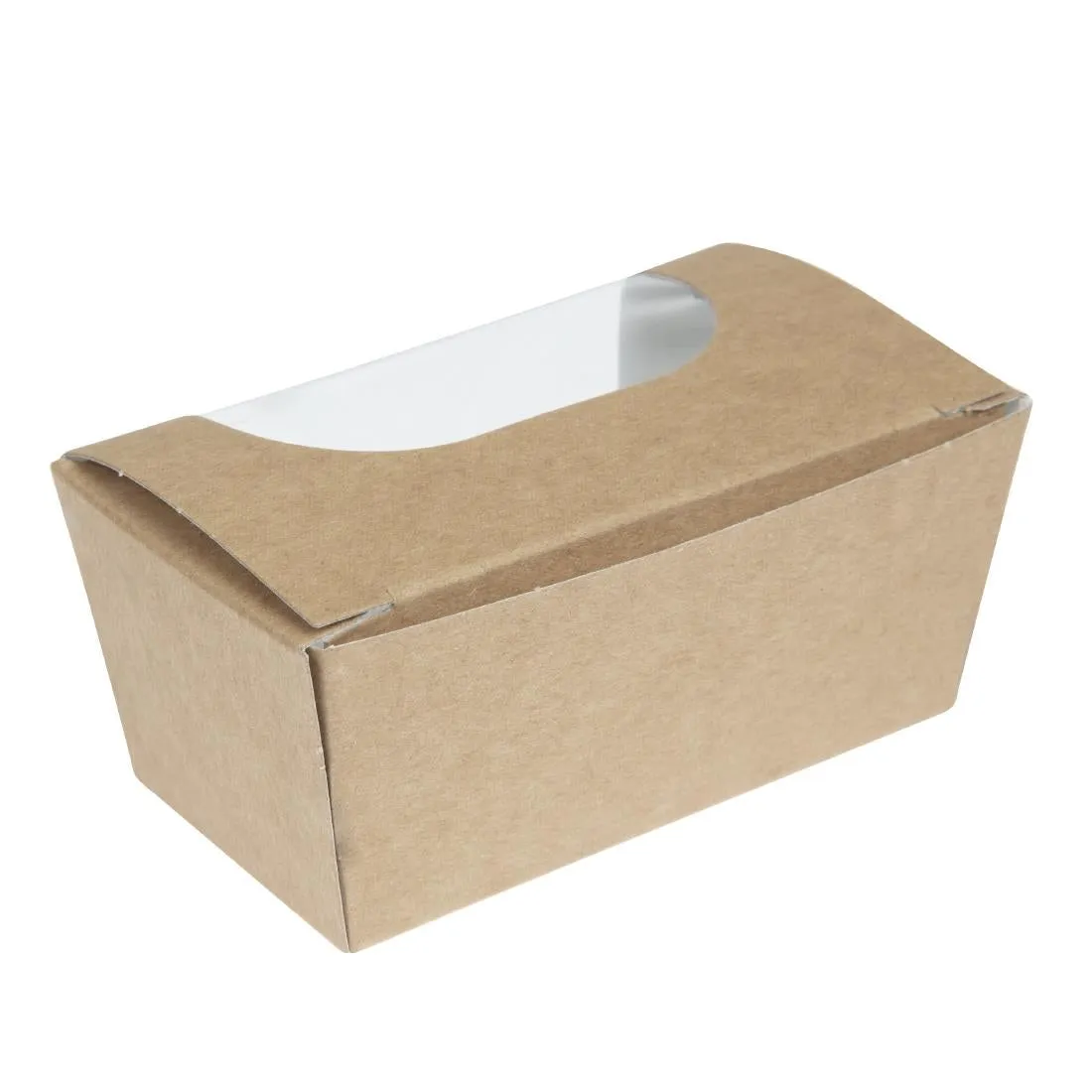 FA360 Colpac Compostable Kraft Cake Boxes With Window Small (Pack of 500)