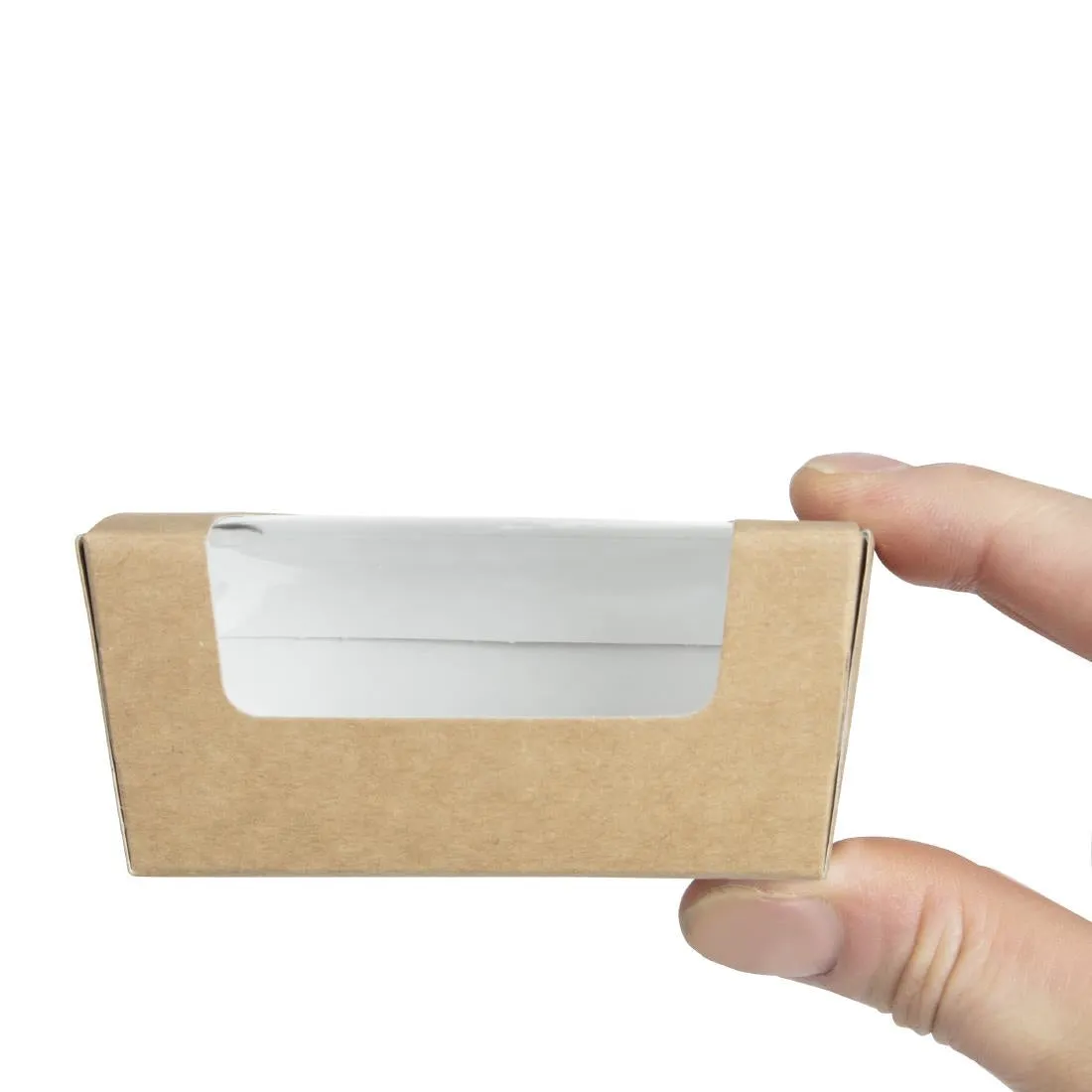 FA360 Colpac Compostable Kraft Cake Boxes With Window Small (Pack of 500)
