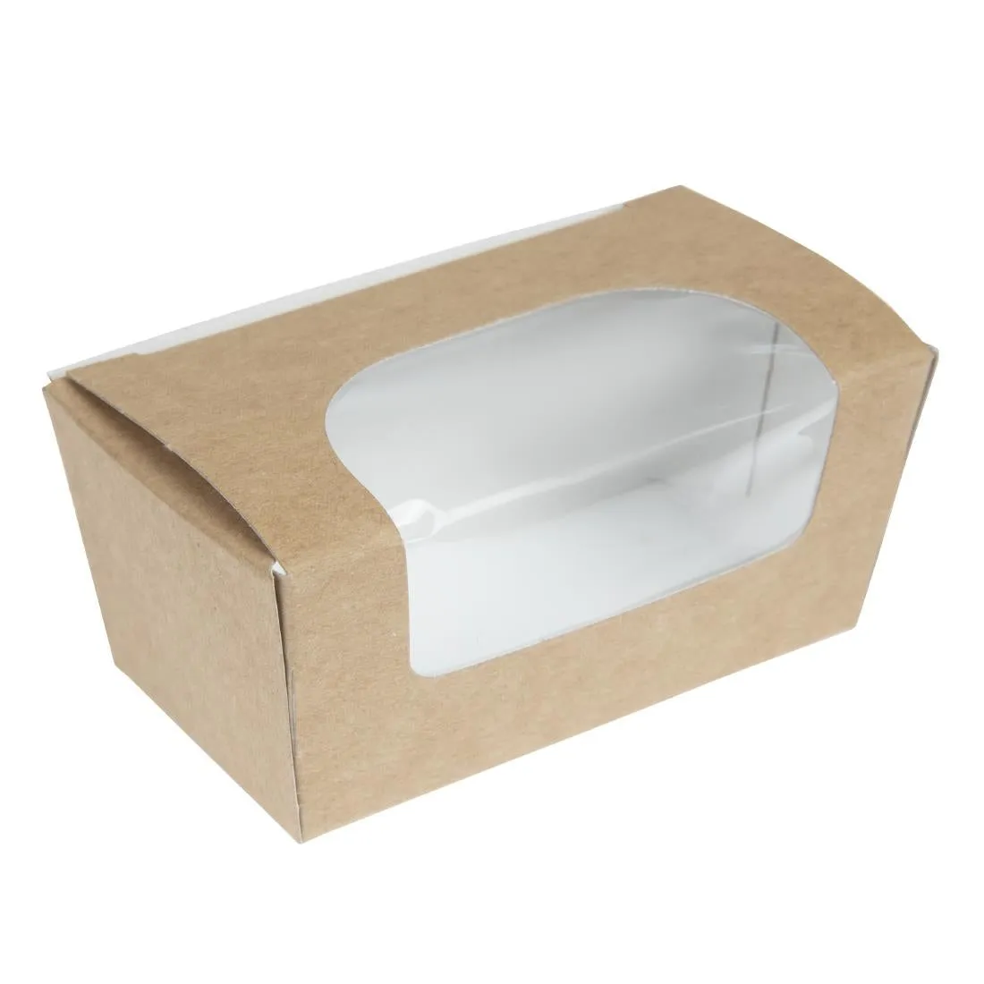 FA360 Colpac Compostable Kraft Cake Boxes With Window Small (Pack of 500)